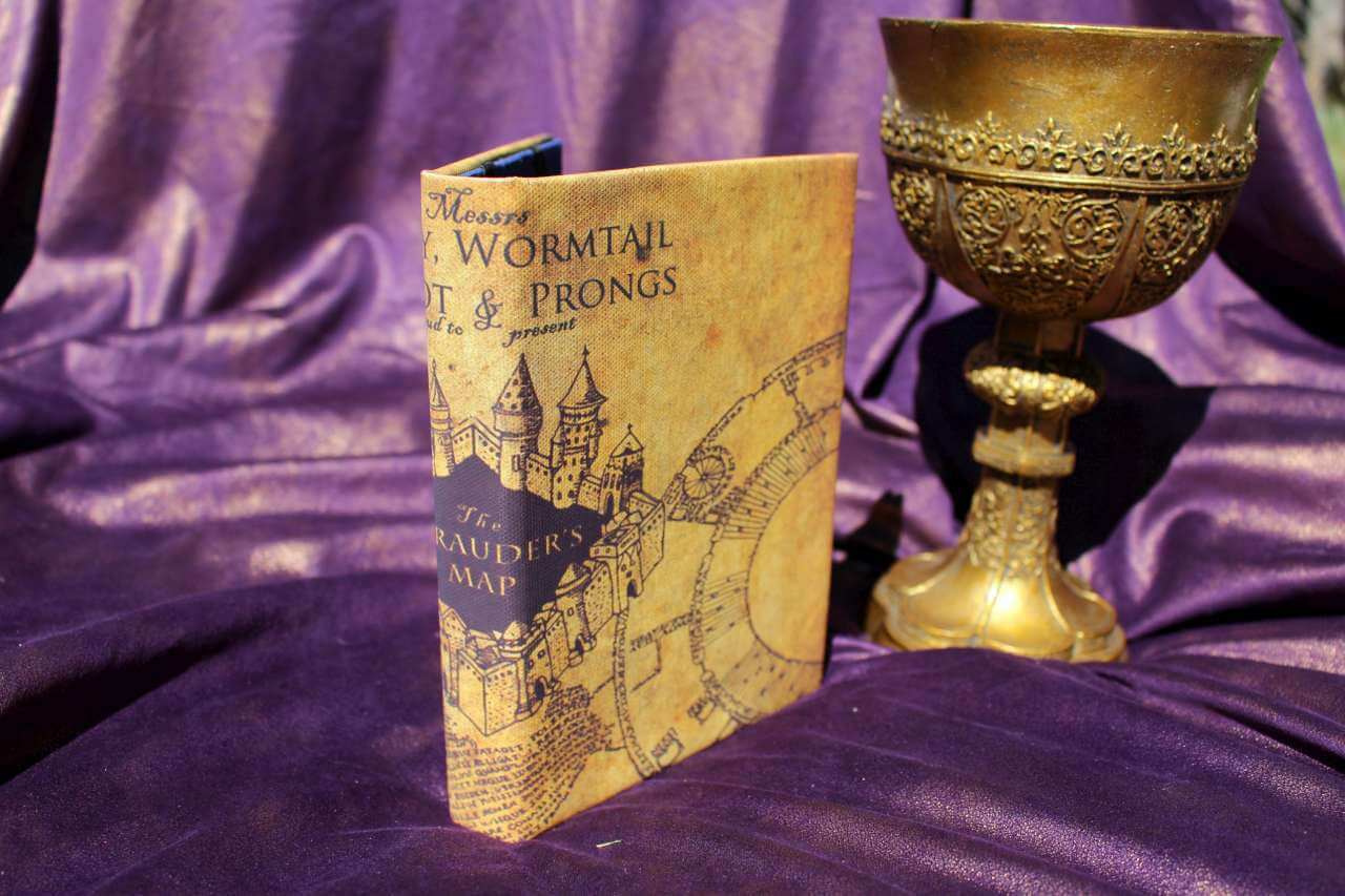 Marauder's Map Harry Potter Hogwarts Marauders eReader Kindle iPad Tablet Cover Custom Case Sketchbook Journal 30-1280-1280