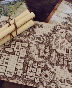 Geekify Custom Tabletop Cloth Map Printing RPG Service Canvas Gaming LARP Roleplaying Game Map Print Silk 16-1280