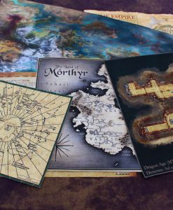Geekify Custom Tabletop Cloth Map Printing RPG Service Canvas Gaming LARP Roleplaying Game Map Print Silk 48-1280