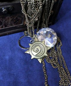 Blizzard WarCraft Hearthstone Emblem - Gold Keychain / Necklace / Pendant