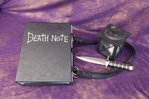 Deathnote Purse Death Note Anime Hand Bag - Custom Book Replica / Clutch / Purse / Satchel (Inspired by Deathnote)