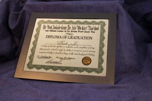 Derek Zoolander School Diploma of Graduation