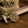 Devils Trap Gold Necklace / Pendant (Inspired by Supernatural - Sam & Dean Winchester)
