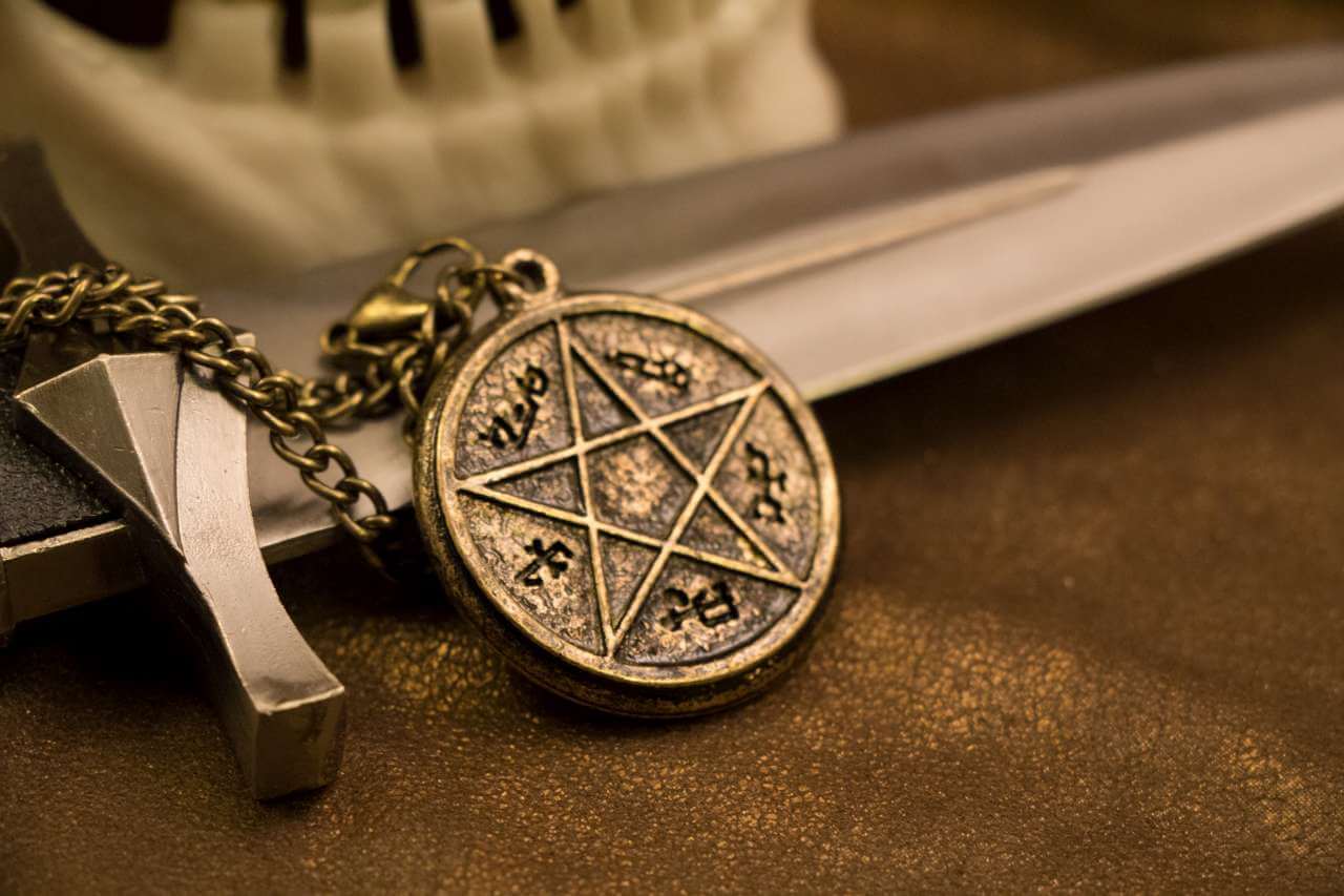 Devils Trap Gold Necklace / Pendant (Inspired by Supernatural Sam & Dean  Winchester) - Geekify Inc
