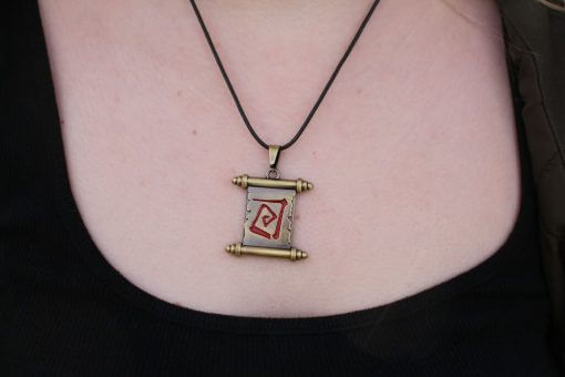 Scroll of Town Portal Necklace / Pendant - Inspired by Dota 2