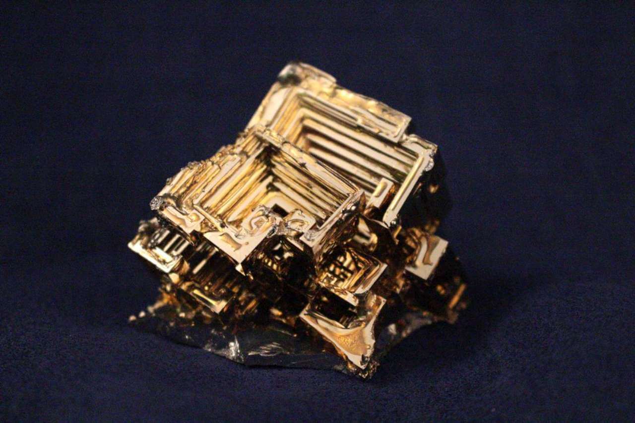 Gold Bismuth Crystals - Unique Rare Gold Colored Lab Grown Bismuth