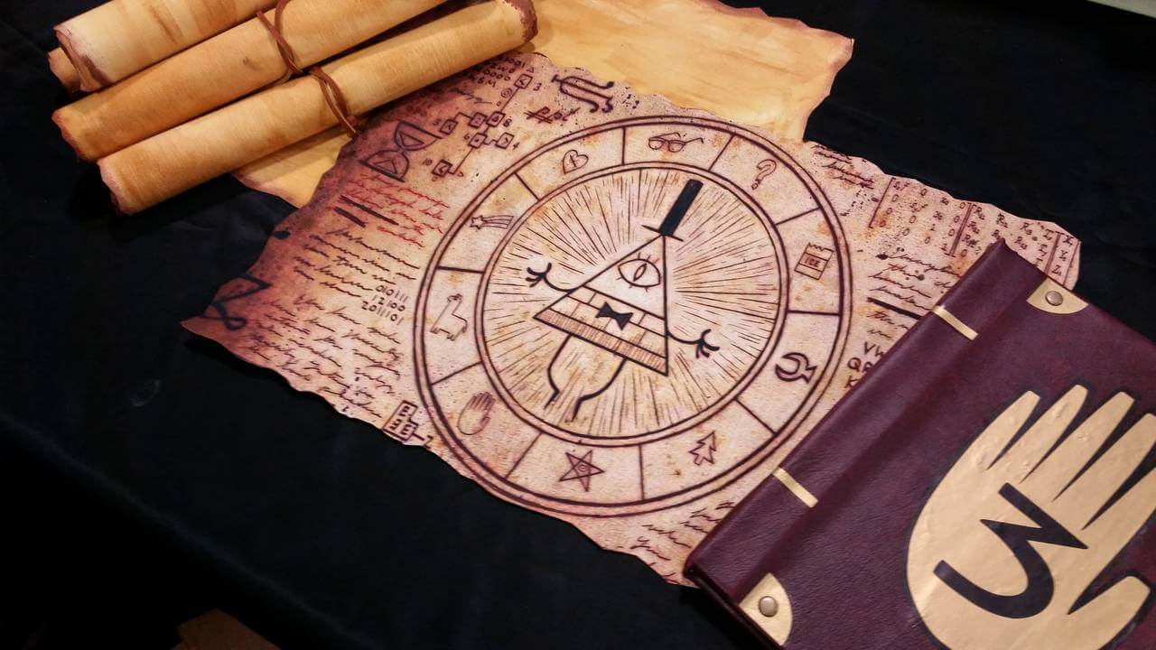 Gravity Falls Inspired - Magical Bill Cipher Scroll