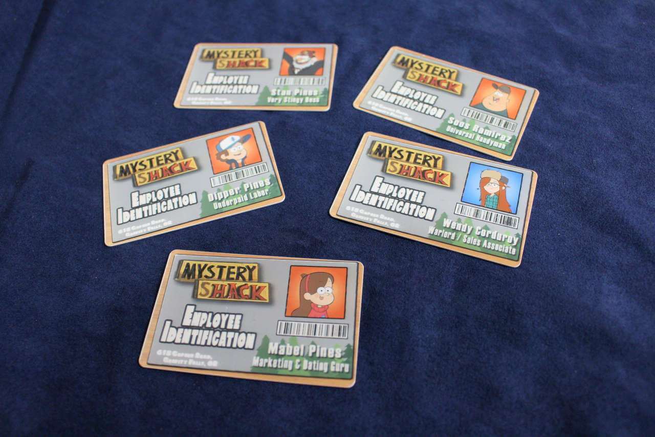Gravity Falls Mystery Shack Employee ID Badge - Inspired by Gravity Falls