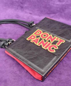 The Hitchhikers Guide to the Galaxy Book Hand Bag - Custom HHGTTG Book Replica / Clutch / Purse / Satchel