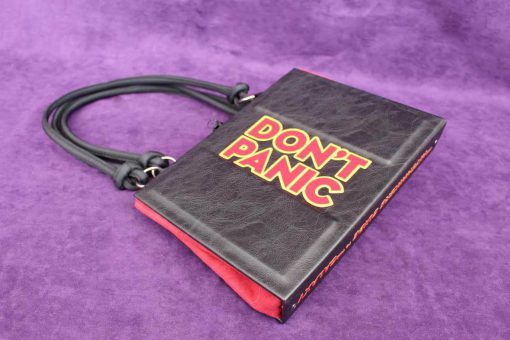 The Hitchhikers Guide to the Galaxy Book Hand Bag - Custom HHGTTG Book Replica / Clutch / Purse / Satchel