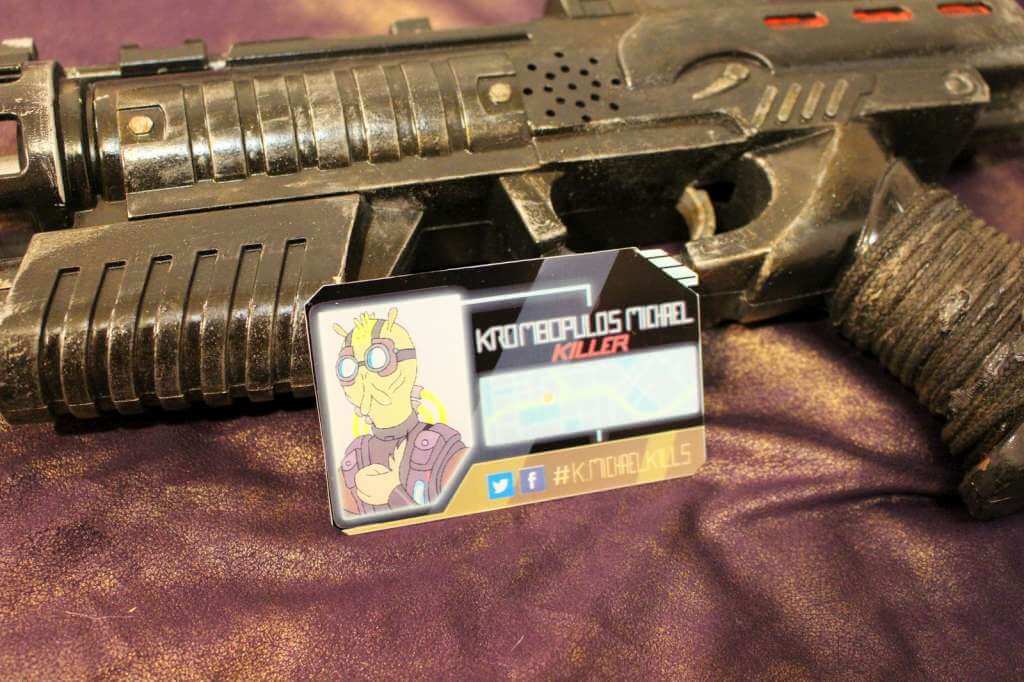 Krombopulos Michael ID Badge & Business Card - Inspired by Rick and Morty