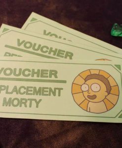 Rick and Morty Replacement Morty Voucher Certificate
