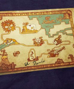 Road to El Dorado Map - Cloth Map Scroll of Tulio and Miguel