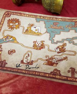 Road to El Dorado Map - Cloth Map Scroll of Tulio and Miguel