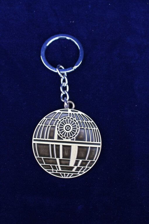 Star Wars Death Star (Deathstar) Antique Gold Keychain