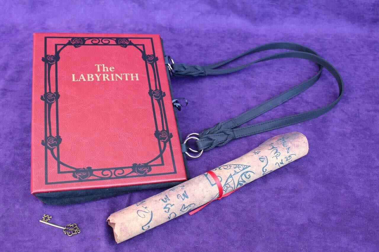 The Labyrinth Sarah's Book Hand Bag - Custom Book Replica / Clutch / Purse / Satchel