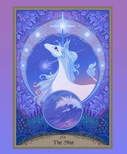 The Last Unicorn Official Licensed Illustrated Tarot Deck Peter S Beagle Schmendrick Molly Grue Red Bull 5