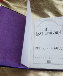 The Last Unicorn Leatherbound Book Collectors Peter S Beagle Leather Replica 16