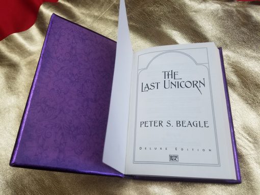 The Last Unicorn Leatherbound Book Collectors Peter S Beagle Leather Replica 16