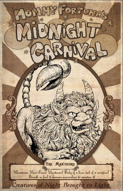 The Last Unicorn Mommy Fortunas Midnight Carnival Posters Unicorn Harpy Satyr Dragon6