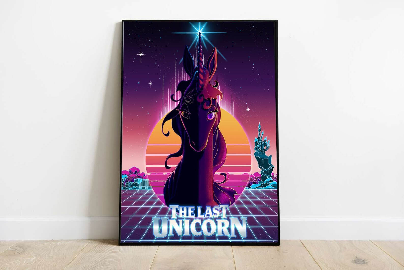 The Last Unicorn – Unicorn Synthwave Retro Poster (Officially Licensed)
