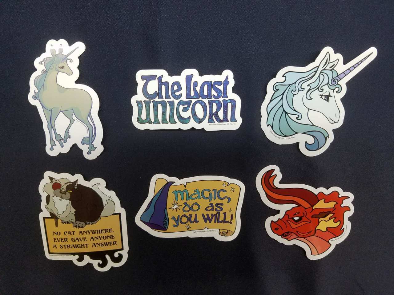 The Last Unicorn Peter S Beagle Officially Licensed Stickers Decals 2