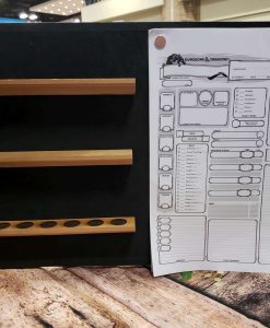 Custom Dungeon Master Gamng DnD GM Screen Carved Wooden Magnetic 27