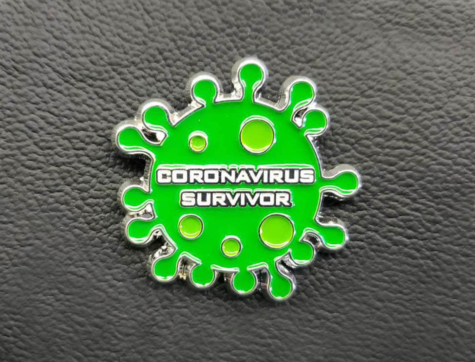 Coronavirus Survivor Pin 2