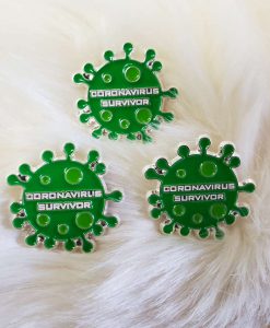 Coronavirus Survivor Enamel Pin 2
