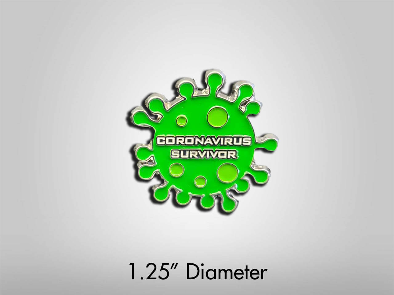 Coronavirus Survivor Enamel Pin 1
