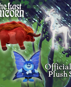 The Last Unicorn - Official Plushes Unicorn / Red Bull / Butterfly