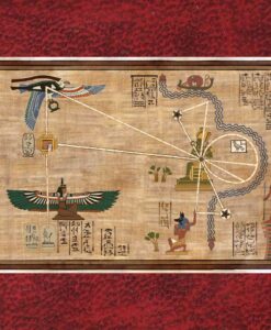 A cloth map to the lost Egyptian city of Hamunaptra -- inspired by the 1999 film, The Mummy.