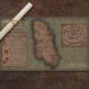 One Piece World Cloth Map Scroll - Inspired by One Piece - Geekify Inc