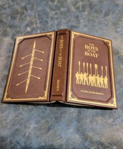 The Boys in the Boat Leatherbound Book Daniel James Brown Berlin Olympics 3-1600