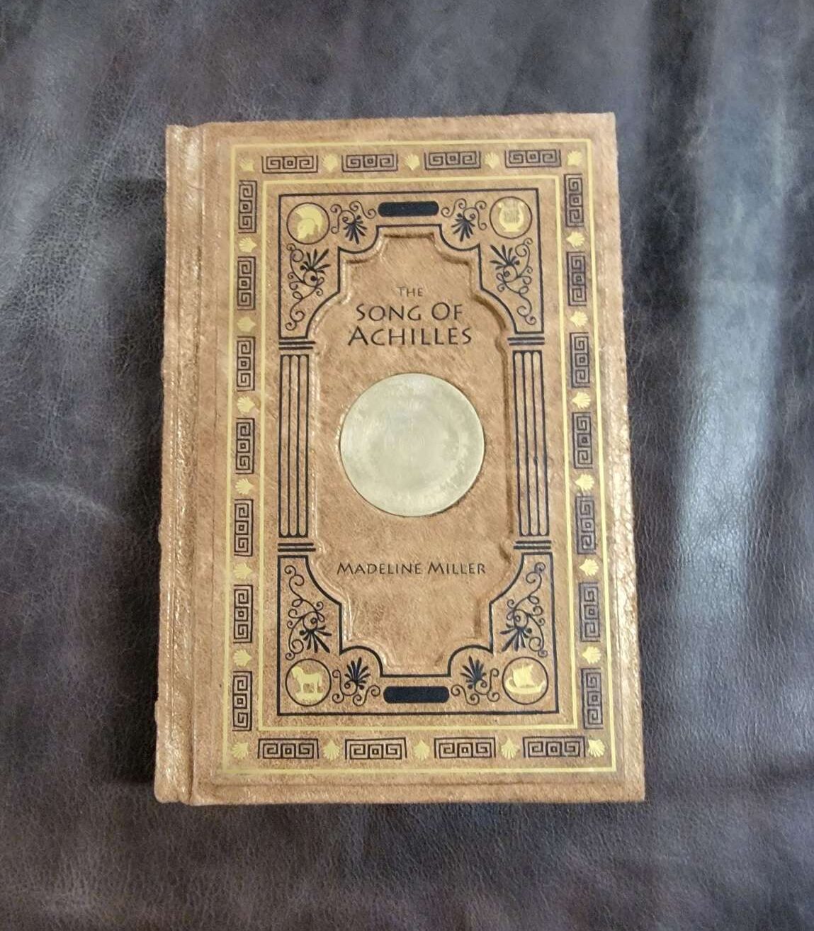 The Song of Achilles Leatherbound Book Madeline Miller Greek Mythology Trojan War Leather 12-1600