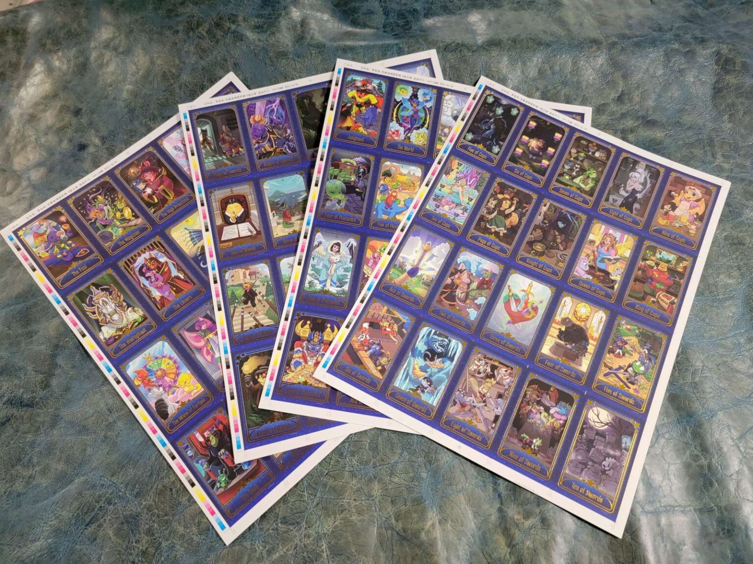 Neopets Tarot Deck - Uncut Foiled Card Sheets (RARE Collector's Item ...