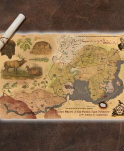 Red Dead Redemption Arthur Morgan Map Western Region RDR RDR2 2-1600